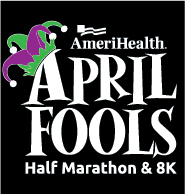 2026 AmeriHealth April Fools Half Marathon & 8K logo