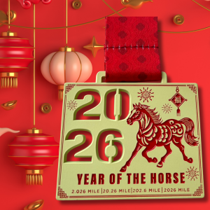 2026 New Year Challenge - Year of the Horse 2.026 Mile 20.26 Mile 202.6 MILE
