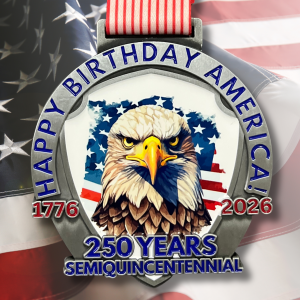 250 Miles for America's 250th Birthday Running, Walking, Swimming and Biking Challenge - 250 Miles
