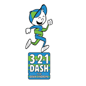3-2-1 Dash for Down Syndrome 5K & Fun Run logo