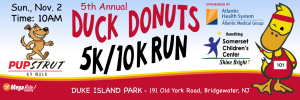 6th ANNUAL DUCK DONUT 5K/10K and NEW 2K Pup Strut