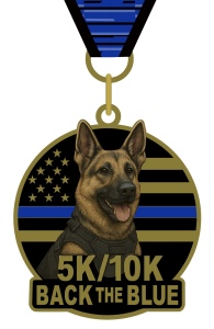 Back The Blue "Live Virtual" 5k/10k logo