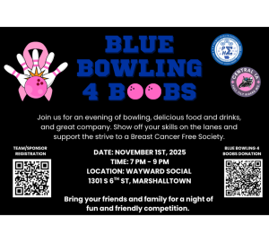 Blue Bowling 4 Boobs-Marshalltown - Blue Bowling for Boobs