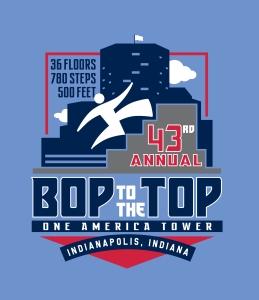Bop to the Top Stair Climb logo