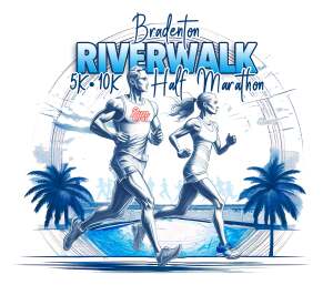 Bradenton Riverwalk Half Marathon 10k 5k logo