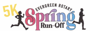 Evergreen Rotary Spring Runoff 5K logo