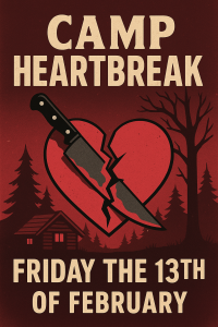 Friday the 13th -Camp Heartbreak -After Dark 5K. 10K Half Marathon by Califlow Runs