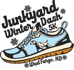 Junkyard Winter Dash 5K in West Fargo logo