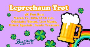 Leprechaun Trot 5K - Barrow's Leprechaun Trot 5K Fun Run logo