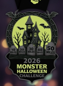 Monster Halloween 50 Mile Challenge (Oct 2026) - Monster Halloween 50 Mile Challenge (Oct 2026) with FREE US Shipping