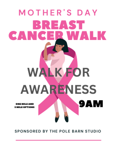Mothers Day Breast Cancer Awareness walk - Bridges of Stillwater Loop trail. Mothers Day MORNING at 9am. - Mother's Day Breast Cancer Awareness walk - Bridges of Stillwater Loop trail. Choose 1 mile or 4.7 miles