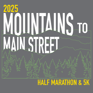 Mountains to Mainstreet Half Marathon & 5K logo