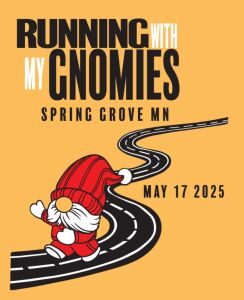 Running with my Gnomies 5k logo