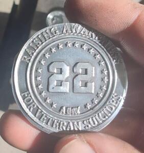 Soldier/veteran Suicide awareness medal Virtual Race Challenge Coin Challenge - Soldier/veteran suicide awareness Virtual Race Challenge Coin Challenge