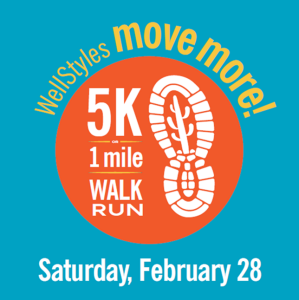The WellStyles Move More 5k logo